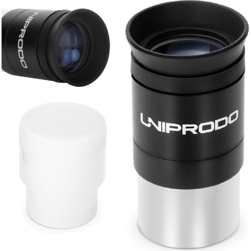 Uniprodo Plossl astronomiskā teleskopa okulārs 25 mm, diametrs 12,5 mm