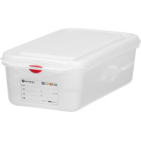 Hendi Pārtikas trauks GN 1/3 ar etiķeti un vāku 6 l 325x176x150 mm