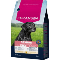Eukanuba Sausa barība suņiem - Eukanuba Senior Large Breed Chicken, 3 kg