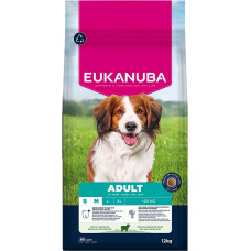 Eukanuba Sausa barība suņiem - Eukanuba Adult Small and Medium Lamb and Rice, 12 kg