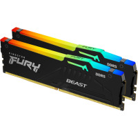 Kingston DDR5 64GB - 6000 - CL - 36 - Dual-Kit - KF560C36BBEAK2-64  Beast  RGB