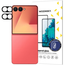 Wozinsky Samsung Galaxy Z Flip 7 kameras stikls, pilns kameras stikls, melns - 2 gab.