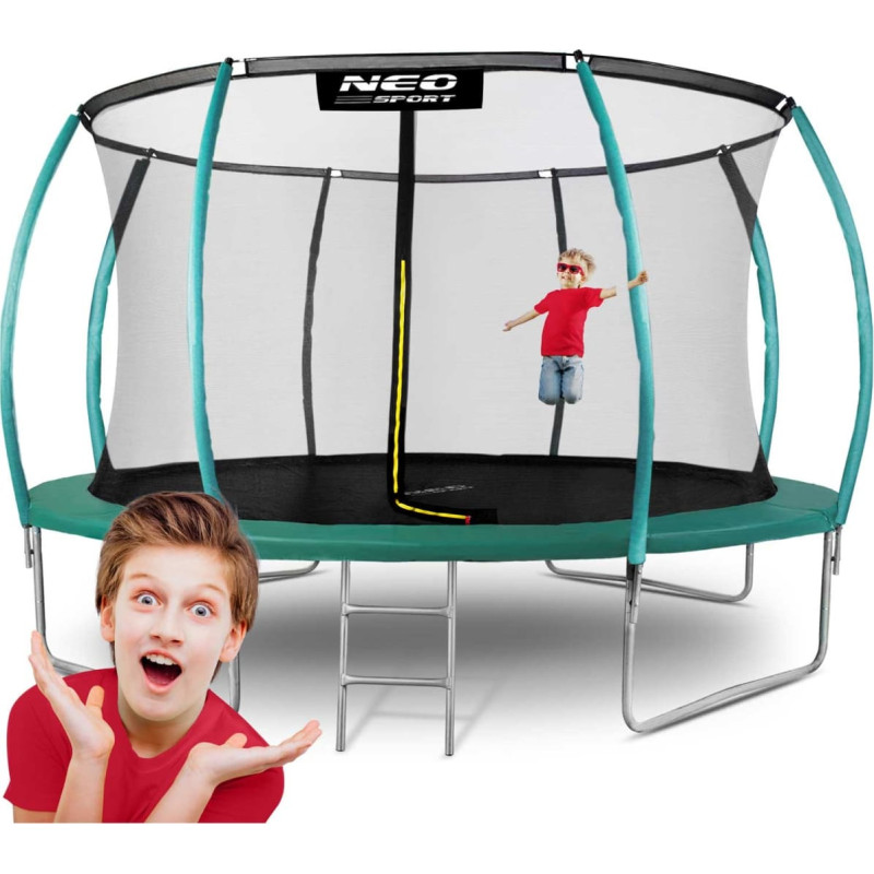 Neo-Sport Profilēts dārza batuts 14 pēdas/435 cm ar iek&scaron;ējo tīklu