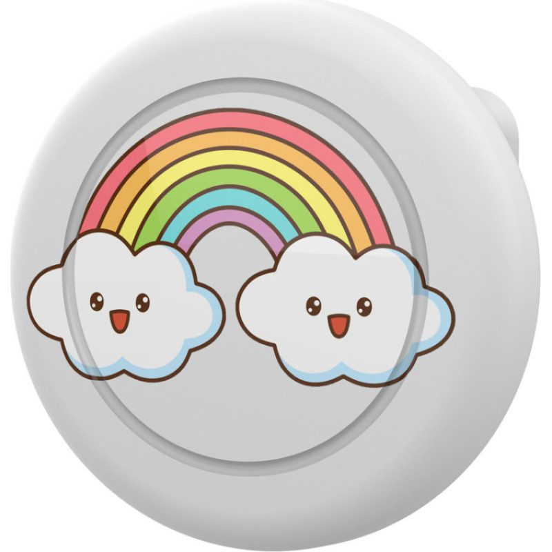 Hurtel AirTag lokatora tapas korpuss - balts varavīksnes tonis