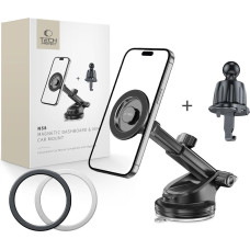 Tech-Protect MagSafe N58 automa&scaron;īnas viedtālruņa turētājs kabīnes vējstikla režģim - melns