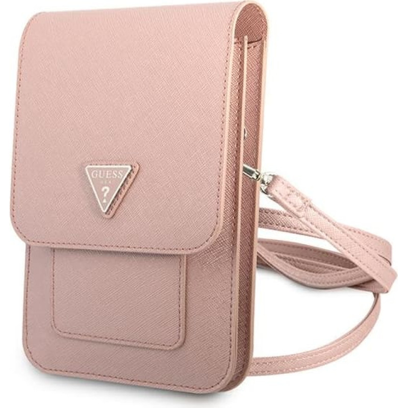 Guess Torebka GUWBSATMPI różowy|pink Saffiano Triangle