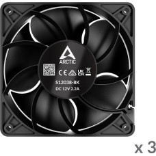 Arctic S12038-8 servera ventilatori, 4 kontaktu, 120 mm, 3 gab.