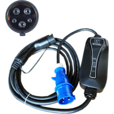 Hismart Elektroauto pārnēsājamais lādētājs 1. tips - CEE, 6-32A, 7.2kW, 1 fāzes, 5m