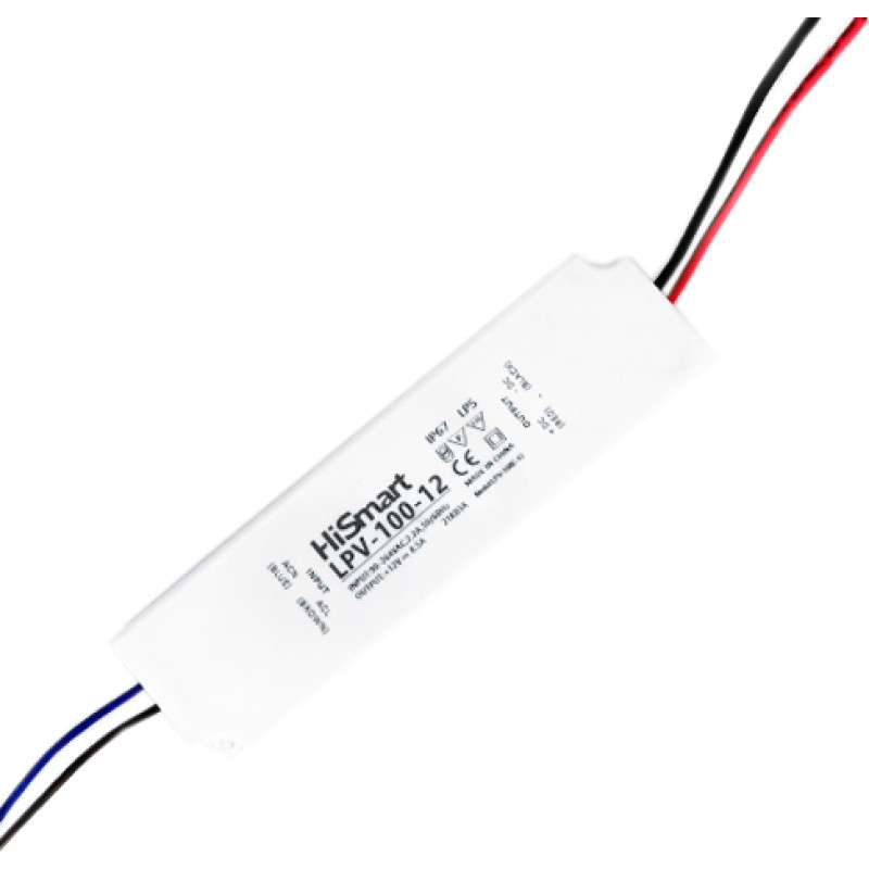 Hismart Baro&scaron;anas bloks 12 V, 8,5 A, 100 W, IP67
