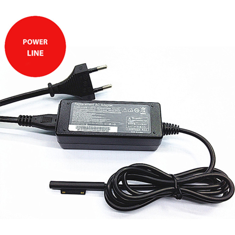 Extradigital Plan&scaron;etdatora baro&scaron;anas bloks Microsoft Surface 102W: 15V, 6.33A