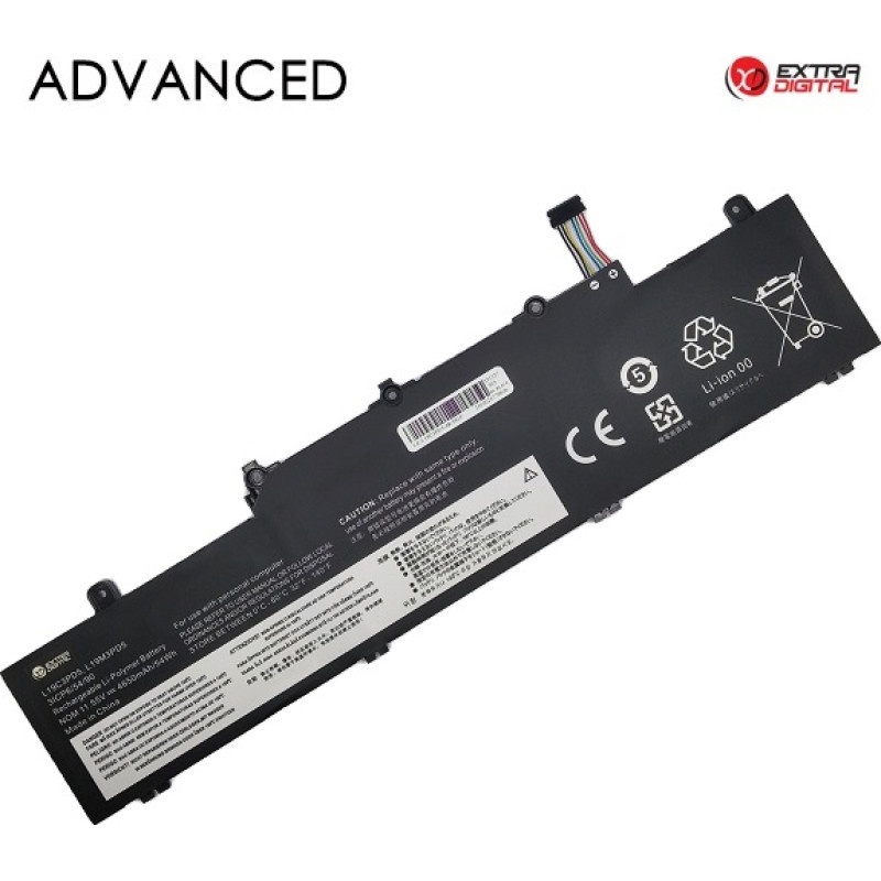 Extradigital Klēpjdatora akumulators LENOVO L19C3PD5, 4650mAh, Extra Digital Advanced