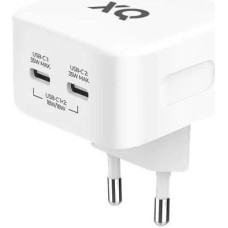 Freenet GaN lādētājs | 35W | 2x TYPE-C | Balts