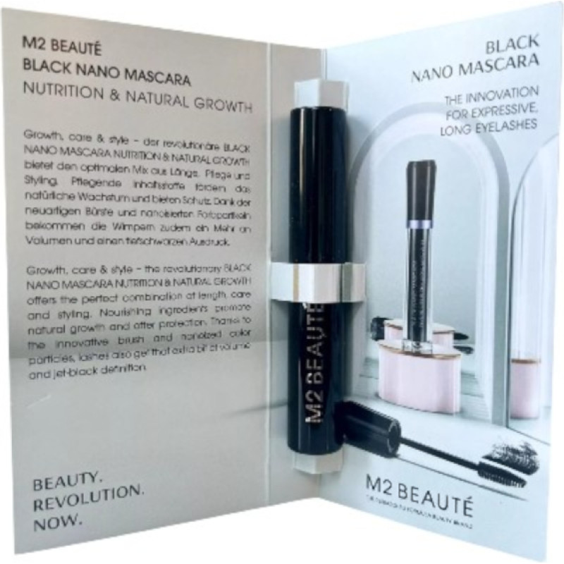 M2 Beaut&eacute; M2 Beaute, Nano Nutrition, Growth, Mascara, Black, 1.5 ml *Sample
