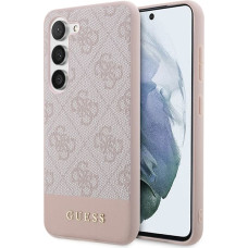 Guess GUHCS23SG4GLPI S23 S911 różowy|pink hard case 4G Stripe Collection