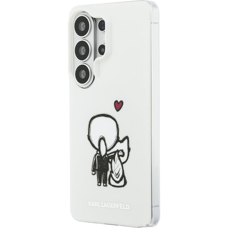 Karl Lagerfeld IML K&CH Back Logo Magnetic Case for iPhone Samsung Galaxy S26 Ultra Transparent