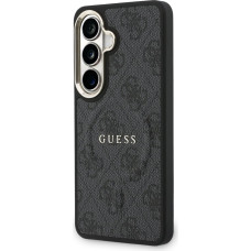 Guess PU Leather 4G Gold Frame Magnetic Case for Samsung Galaxy S26+ Black