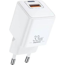 REMAX WALL CHARGER BATT SERIES PD QC 33W RP-U26 1xUSB + 1xUSB-C WHITE