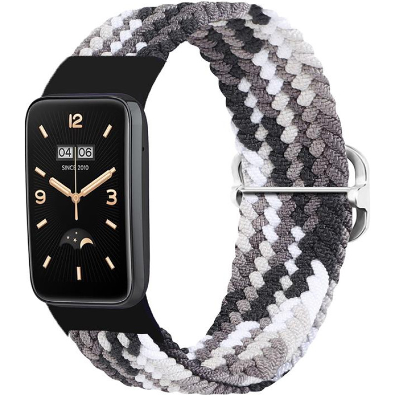 Telcon BARIDED STRAP MI BAND 7 PRO| M7 PRO (13) BLACK AND WHITE