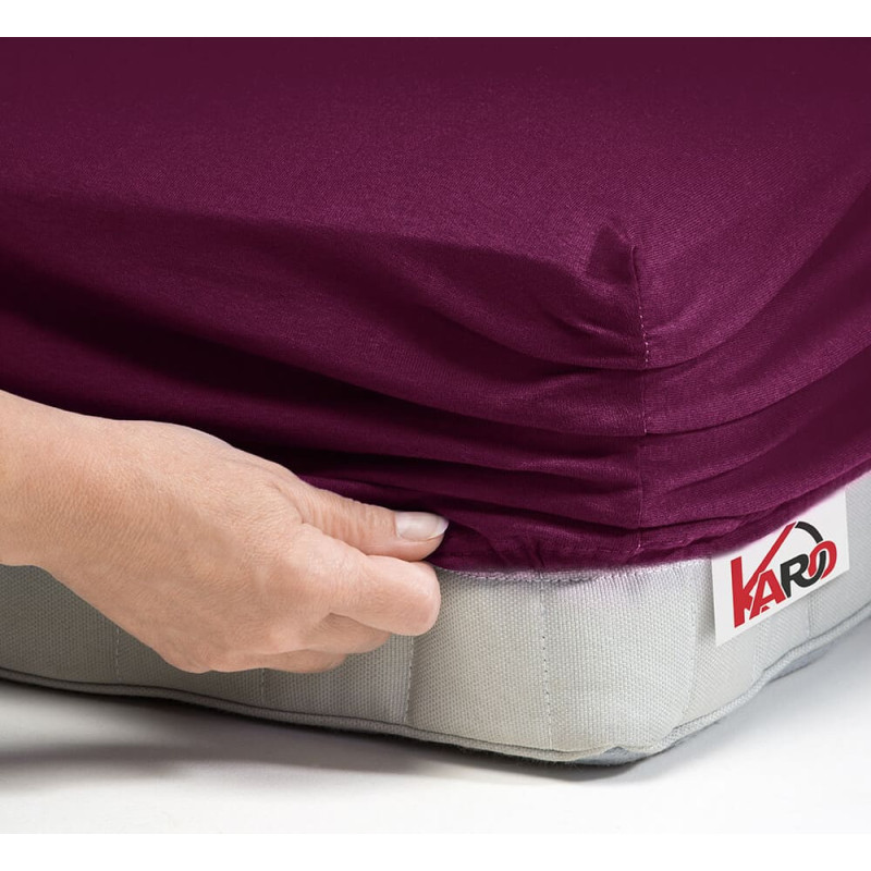 Džersija loksne 90x200 plūme 027 bieza 150g/m2