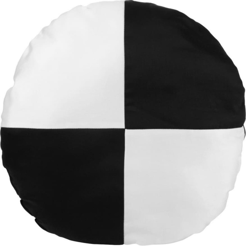 Dekoratīvais spilvens diam.40cm Nova 2 balts melns