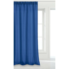 Gatavs safīra aizkars 140x250 uz Viva Classic Blue lentes viesistabai