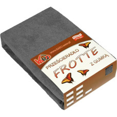 Frotē pieguļošs palags 60x120 antracīts 072 biezs 200g/m2