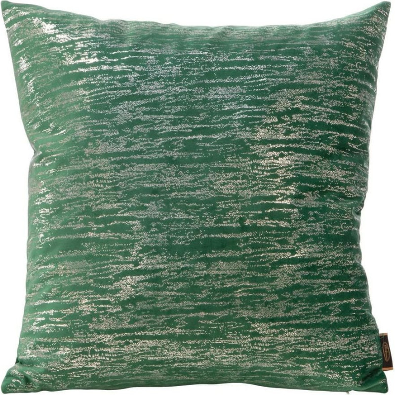 Dekoratīvā spilvendrāna 45x45 Blink 8 B tumši zaļš sudraba velūrs