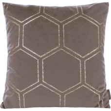 Dekoratīvā spilvendrāna 45x45 Blink 12F kafijas zelta šūnveida velūrs