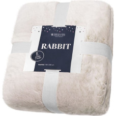 Sega gultas pārklājs 150x200 pūkains Rabbit bēšs pūkains