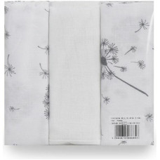 Muslīna autiņbiksīšu komplekts 3 gab 70x80 2 gab pienenes 1 gab Tetra Muslin
