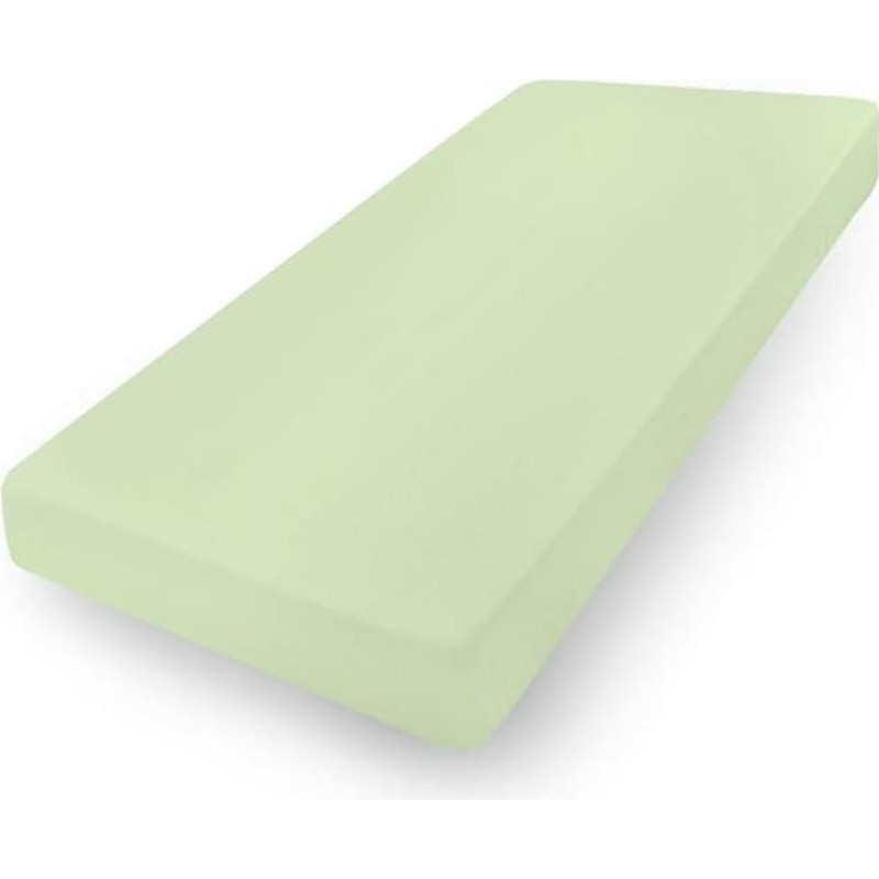 Džersijai pieguļošs palags 210/220x190/200 ar likras zaļu ar gumiju augstajam matracim 30 cm Džersija 2