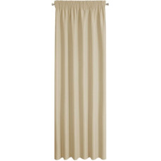 Aizkars 140x270 Rita bēšs gatavs uz lentes