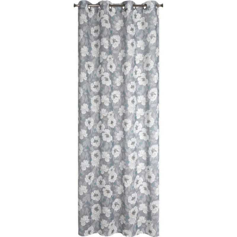 Gatavs aizkars fabia 140x250 cm balts