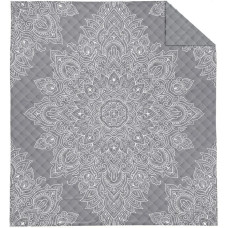 Dekoratīvais gultas pārklājs 200x220 Pelēka rozete K 114 Holland 14