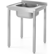 Hendi Tērauda darba virsmas galds ar vienu izlietni 600x600mm - 811849