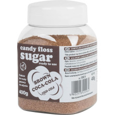 Gsg24 Krāsains kokvilnas konfektes brūnais cukurs ar kokakolas gar&scaron;u 400g