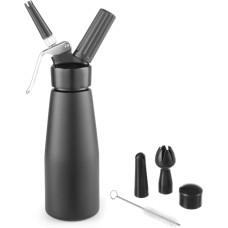 Hendi N2O Kitchen Line putukrējuma sifons KOMPLEKTS + 3 sprauslas 0,5L - melns - 588420