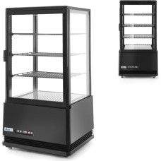 Arktic Atdzesēta konditorejas vitrīna ar 3 plauktiem 68L LED - melna