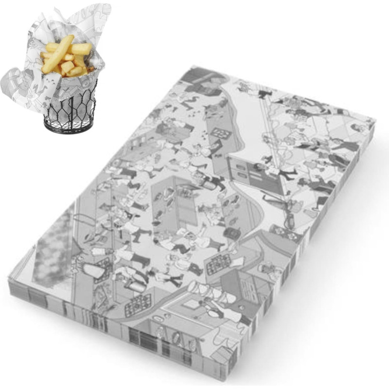 Hendi Pergamenta papīrs frī kartupeļu uzkodām VIRTUVĒ 500 gab 258x425 mm - 678206