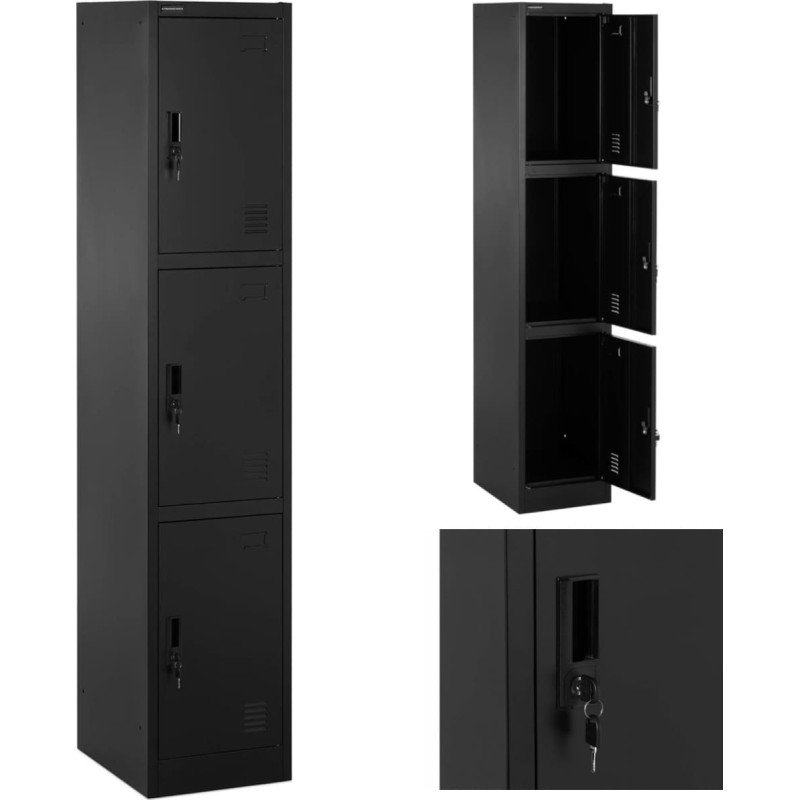 Fromm&Amp;Starck Slēdzams sociālais metāla skapītis - 3 skapī&scaron;i