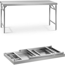 Royal Catering Saliekams nerūsējošā tērauda ēdināšanas galds 180 x 60 cm