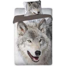 Kokvilnas gultasveļa 160x200 Wolf