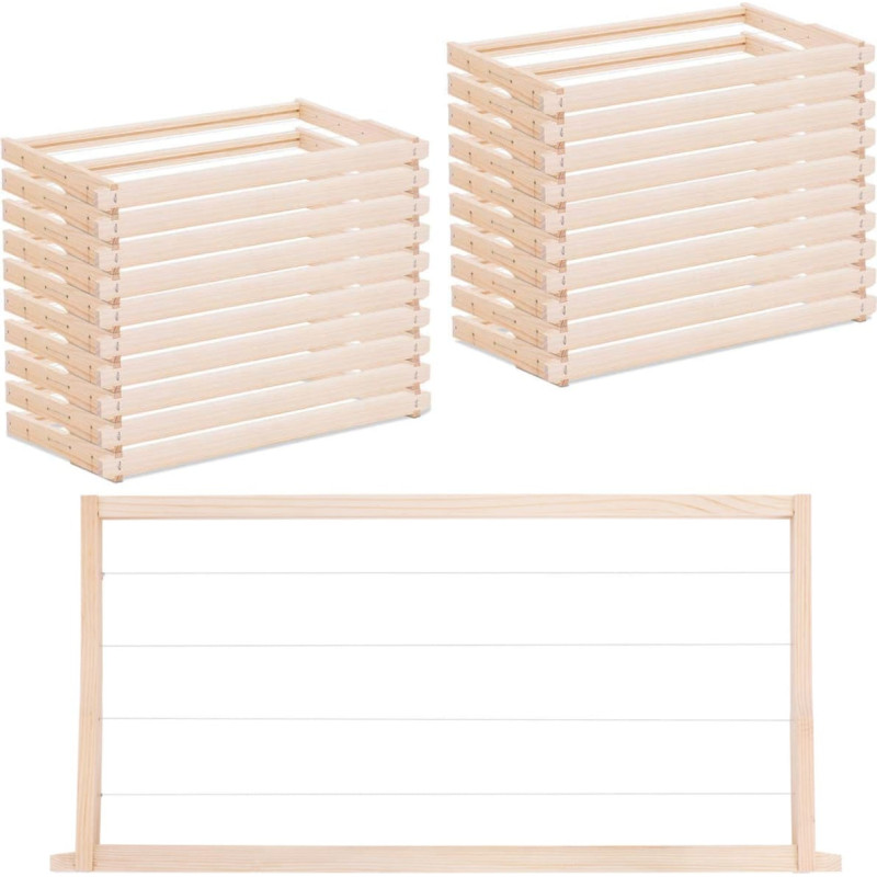 Wiesenfield Langstroth bi&scaron;u stropa rāmis, vadu priede, 232 mm - 20 gab