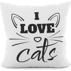 CATS VELVET dekoratīvā spilvendrāna, 40x40cm, krāsa 001 PWA008/POP/001/040040/1