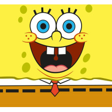 Burvju dvielis 30x30 cm Sponge Bob dzeltens Magic