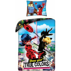 Bērnu kokvilnas gultas veļa 140x200 Biedronka Miraculous ar spilvendrānu 70x90 Kids 09