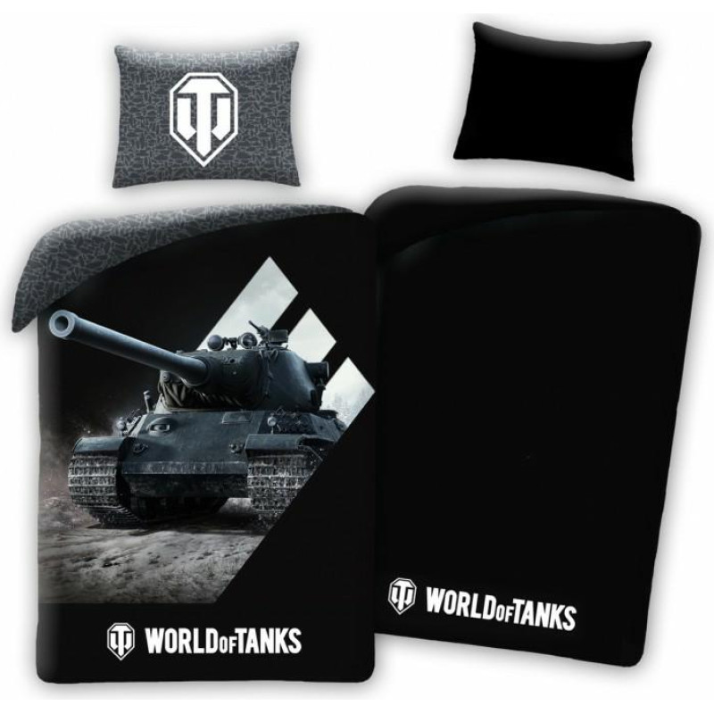 Glow in the dark gultas veļa 140x200 World of Tanks kokvilnas bērnu gultasveļa ar spilvendrānu 70x90 Kids 09