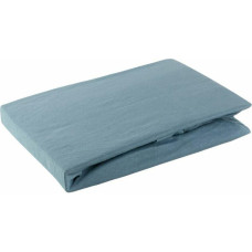 Džersija palags ar elastīgo joslu 90x200 zils augstajam matracim 25 cm 125 g/m2
