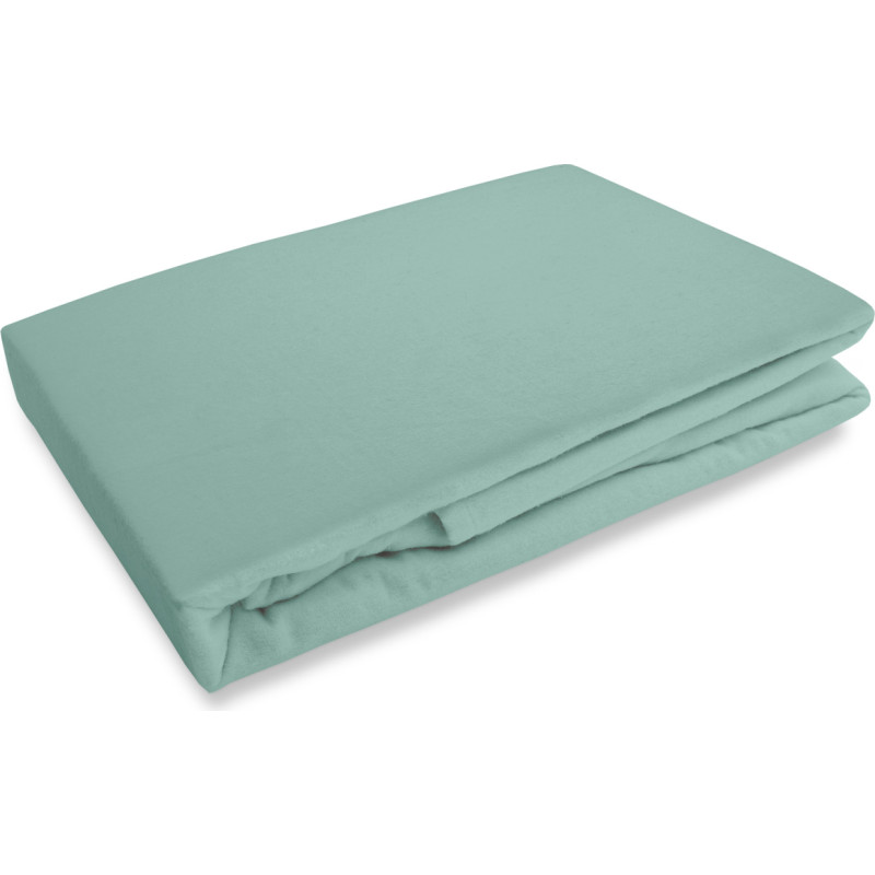 Flaneļa palags bez elastīgās lentes 180x210, tirkīzs