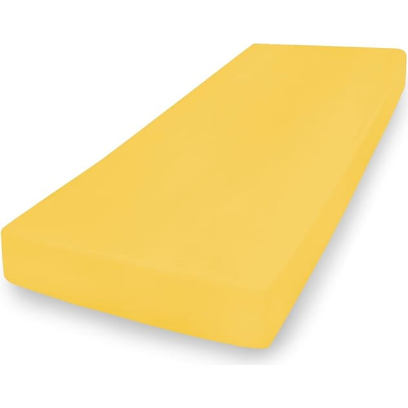 Džersijai pieguļošs palags 90x200 dzeltens 05 Džersija 4